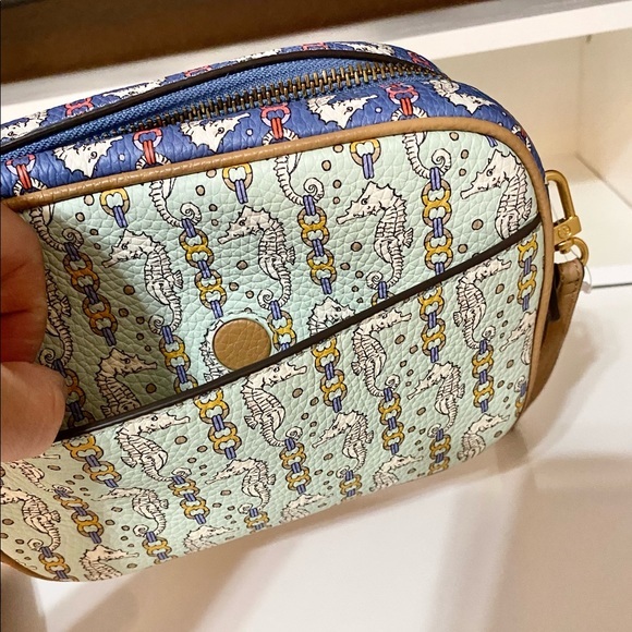 🌸NEW🟡Tory Burch Blake Printed Multi Essentials Wristlet pouch bag & wallet - Picture 12 of 15